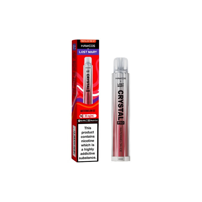 Hawcos x Lost Mary Crystal Pro Prefilled Pod Vape Kit - Flavour: Strawberry Burst