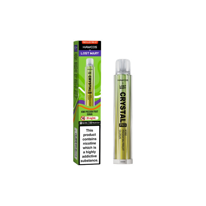 Hawcos x Lost Mary Crystal Pro Prefilled Pod Vape Kit - Flavour: Strawberry Burst