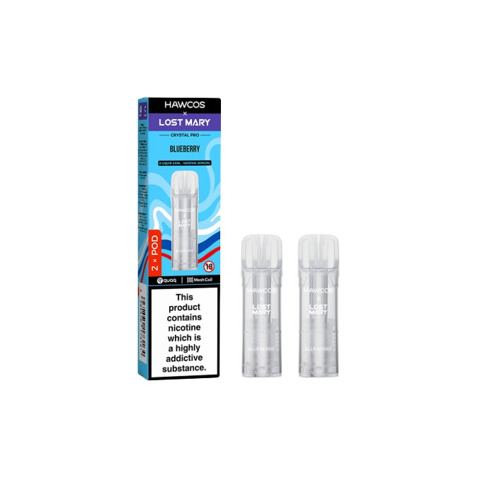 Hawcos x Lost Mary Crystal Pro Prefilled Pod - Flavour: Strawberry Raspberry Cherry Ice