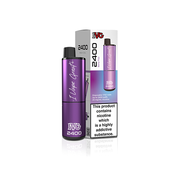 20mg IVG 2400 Disposable Vapes 2400 Puffs - Flavour: Ice Pop