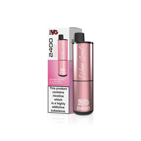 20mg IVG 2400 Disposable Vapes 2400 Puffs - Flavour: Fizzy Cherry