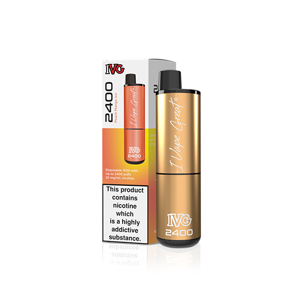 20mg IVG 2400 Disposable Vapes 2400 Puffs - Flavour: Ice Pop
