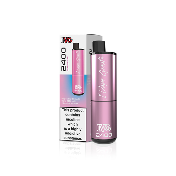 20mg IVG 2400 Disposable Vapes 2400 Puffs - Flavour: Berry Lemonade Ice