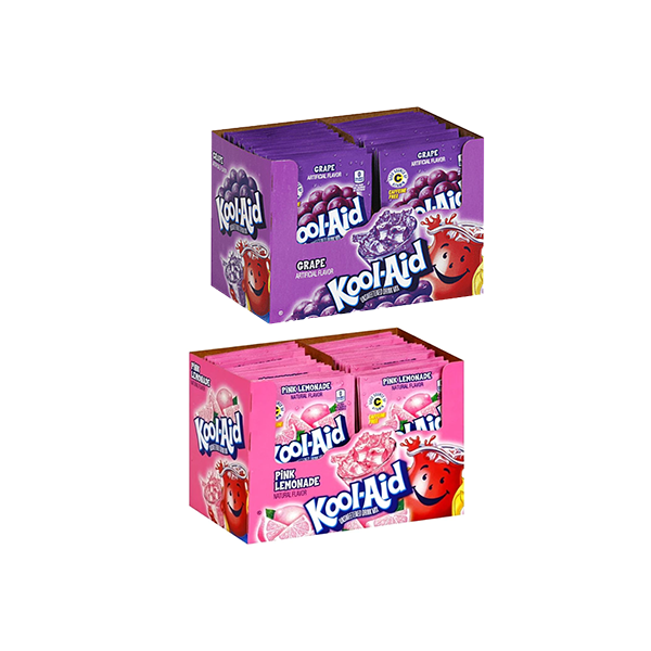USA Kool-Aid Unsweetened Drink Mix - 48 Packets - Flavour: Lemonade