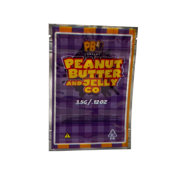 Printed Mylar Zip Bag 3.5g Large - Amount: x1 & Design: Peanut Butter Breath