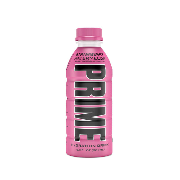 PRIME Hydration Strawberry Watermelon Sports Drink 500ml - Size: 12 x 500ml