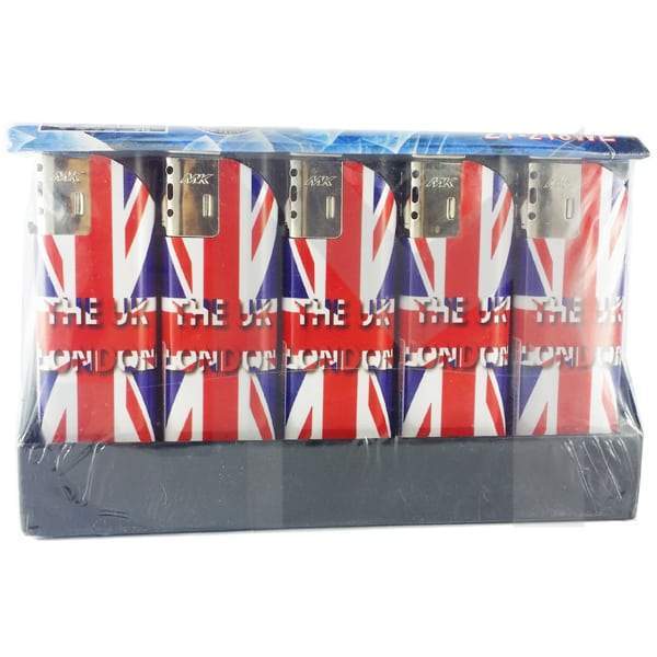 25 x 4Smoke Wind-Proof Printed Lighters - 218WE - Design: Rock With It