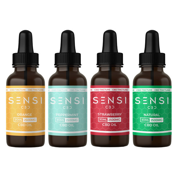 Sensi CBD 2500mg CBD Broad-Spectrum Tincture Oil 30ml (BUY 1 GET 1 FREE) - Flavour: Orange