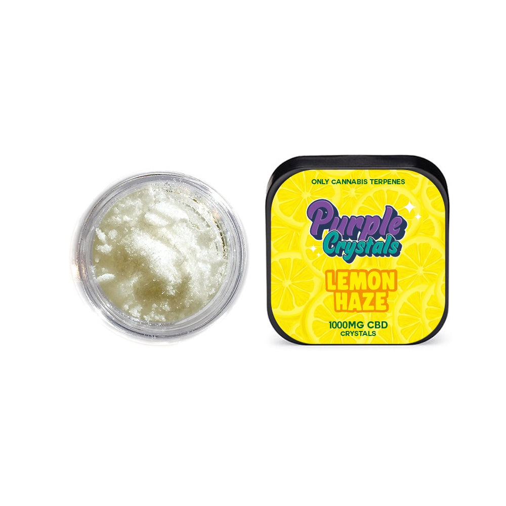 Purple Crystals by Purple Dank 1000mg CBD Crystals - Lemon Haze (BUY 1 GET 1 FREE) - Amount: 0.5g