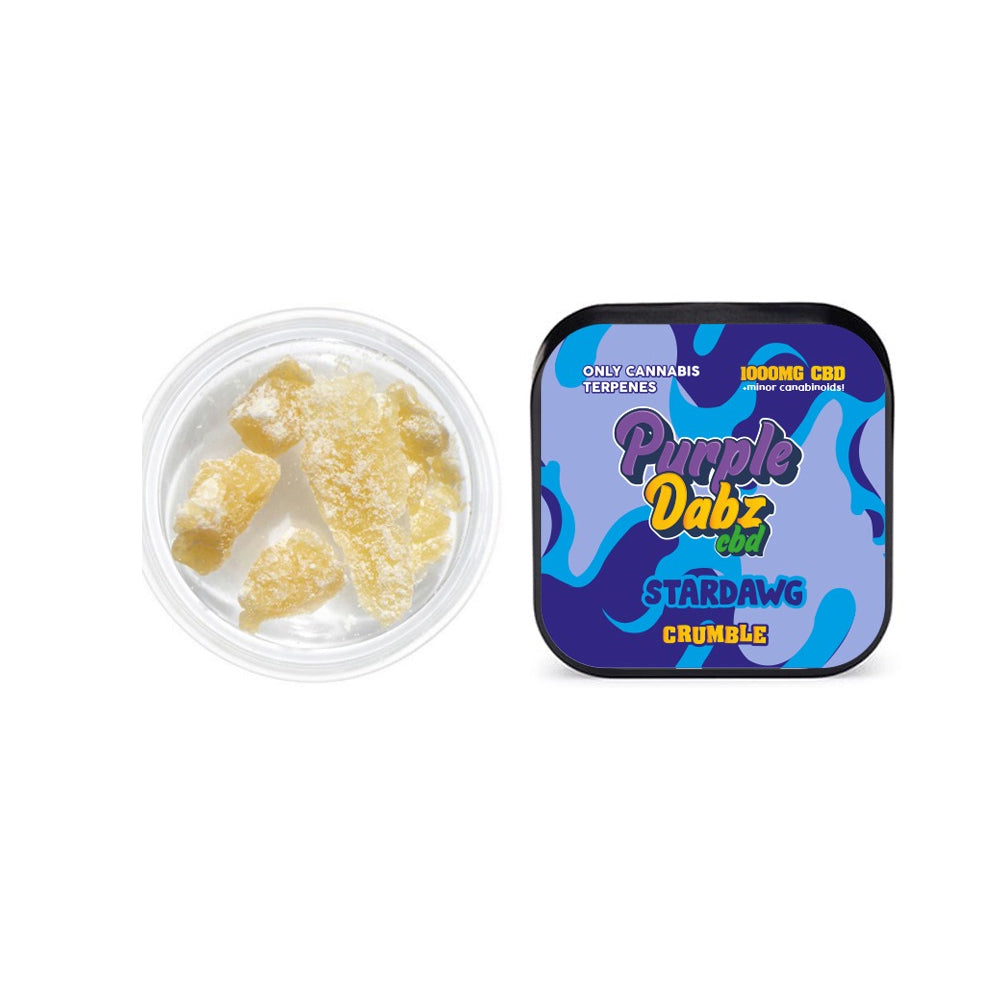 Purple Dabz by Purple Dank 1000mg CBD Crumble - Strawdawg (BUY 1 GET 1 FREE) - Amount: 1g