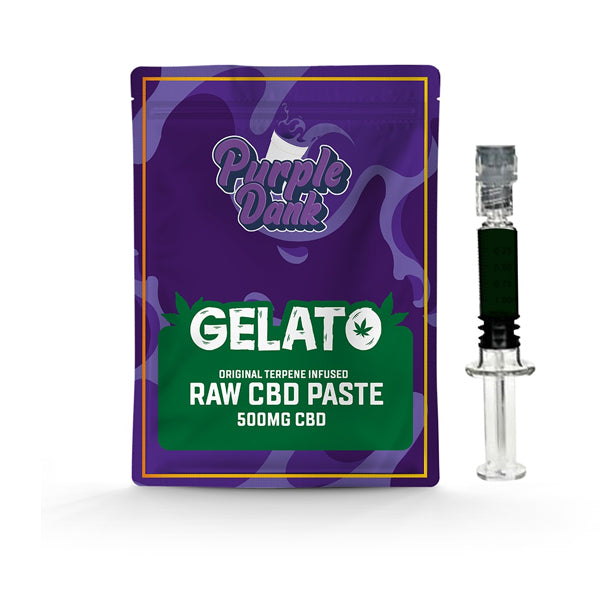 Purple Dank 1000mg CBD Raw Paste with Natural Terpenes - Gelato (BUY 1 GET 1 FREE) - Amount: 0.5g