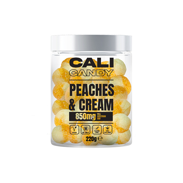 CALI CANDY 850mg Full Spectrum CBD Vegan Sweets (Small) - 10 Flavours - Flavour: Super Sour Cherry