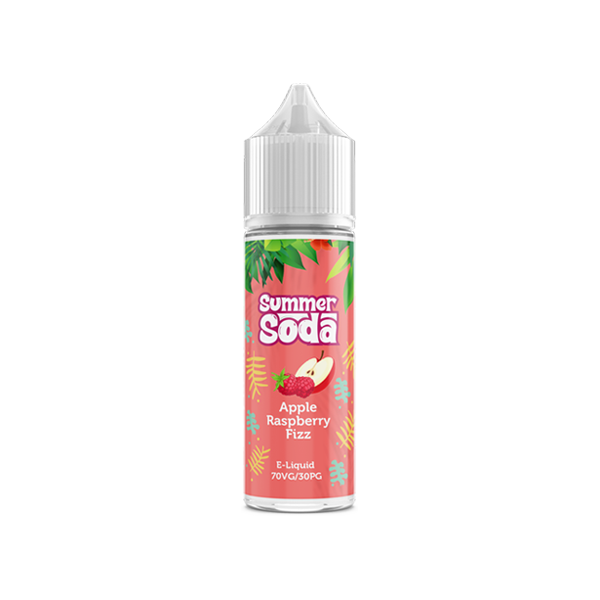 Summer Soda 50ml Shortfill 0mg (70VG/30PG) - Flavour: Apple Raspberry Fizz