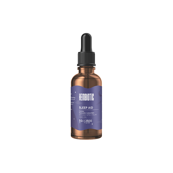 Hembiotic 2500mg Broad-Spectrum Bulk Functional CBD Oil - 50ml - Flavour: Sleep Aid