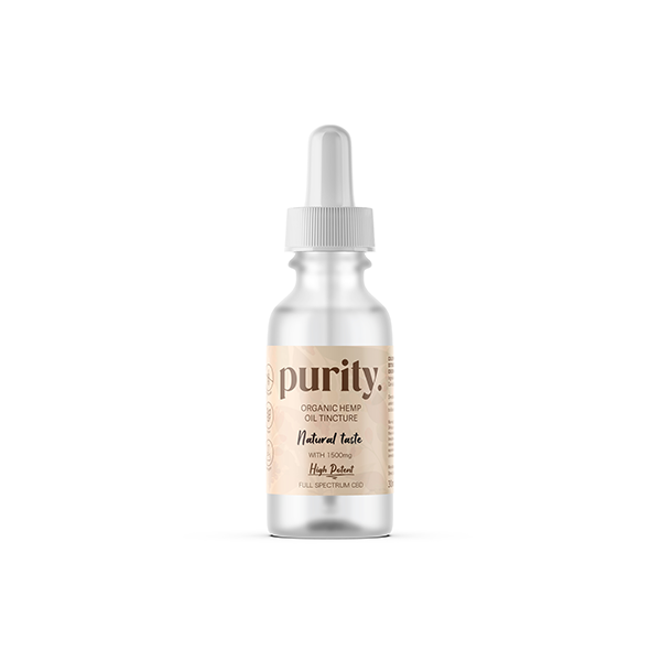 Purity 1500mg Full-Spectrum High Potency CBD Hemp Oil 30ml - Flavour: Turmeric & Ginger