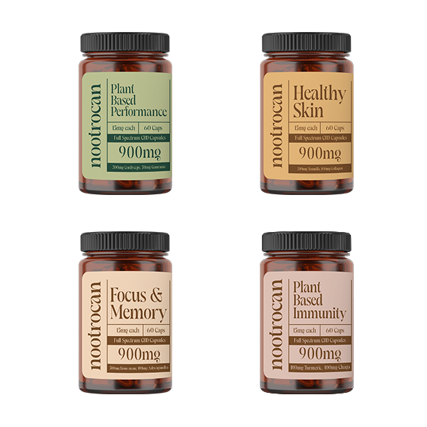 Nootrocan 900mg Full Spectrum CBD Nootropic Capsules - 60 Caps - Flavour: Focus & Memory