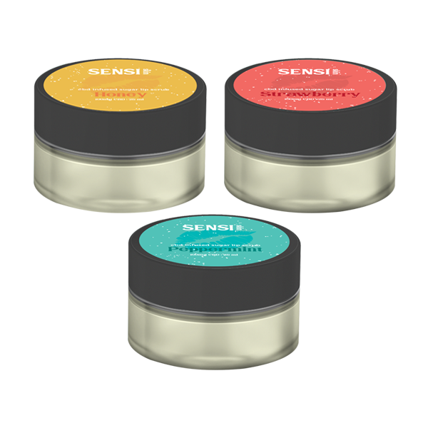 Sensi Skin 100mg CBD Sugar Lip Scrub - 25g (BUY 1 GET 1 FREE) - Flavour: Strawberry