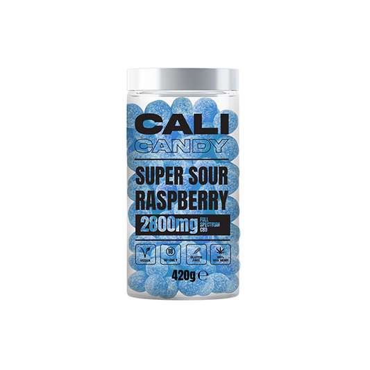 CALI CANDY MAX 2800mg Full Spectrum CBD Vegan Sweets - 10 Flavours - Flavour: Super Sour Lemon
