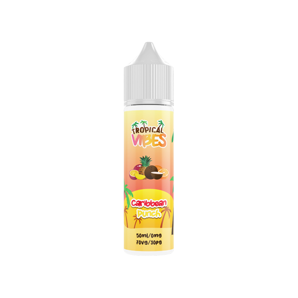 Tropical Vibes 50ml Shortfill 0mg (70VG/30PG) - Flavour: Fanta Lemon