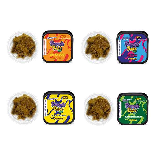 Purple Dank 60% Full Spectrum Crumble - 0.5g (BUY 1 GET 1 FREE) - Flavour: Blue Cheese
