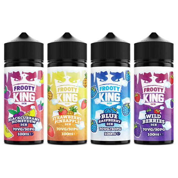 Frooty King Ice 100ml Shortfill 0mg (70VG/30PG) - Flavour: Blackcurrant Honeydew