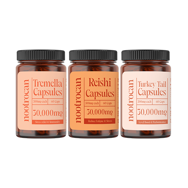 Nootrocan 30000mg Nootropic Vegan Mushroom Capsules - 60 Caps - Mushroom Type: Reishi