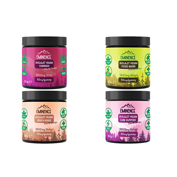 Eminence 3500mg Shilajit Vegan Gummies 350g - Flavour: Bottles
