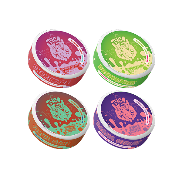 100mg Tyga Extreme Energy Pouches - 20 Pouches - Flavour: Rhubarb Custard