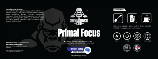 Silverback CBD Primal Focus – Elite Nootropic Coffee