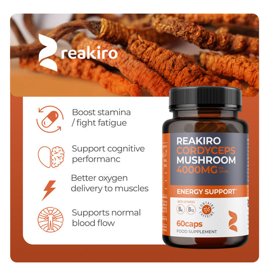 Cordyceps Mushroom Capsules 4000mg 60pcs
