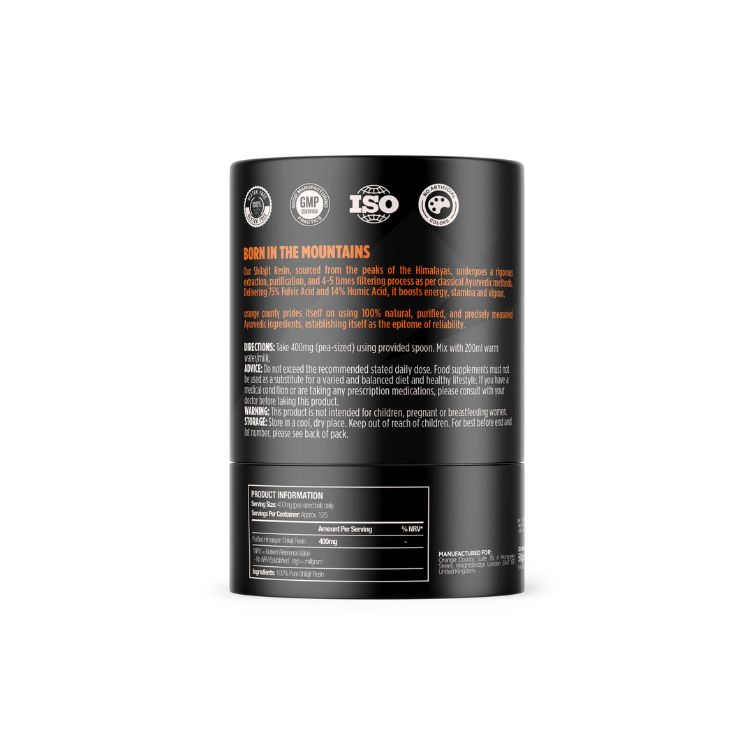 Orange County CBD - 100% Pure Himalayan Shilajit - 50g (400mg per serving)