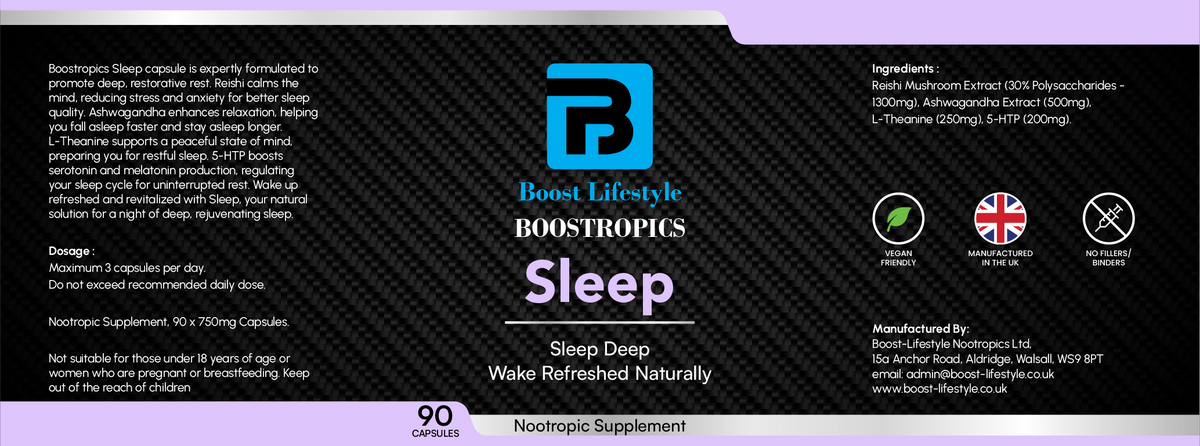 Boostropics Sleep Supplements 90 Capsules
