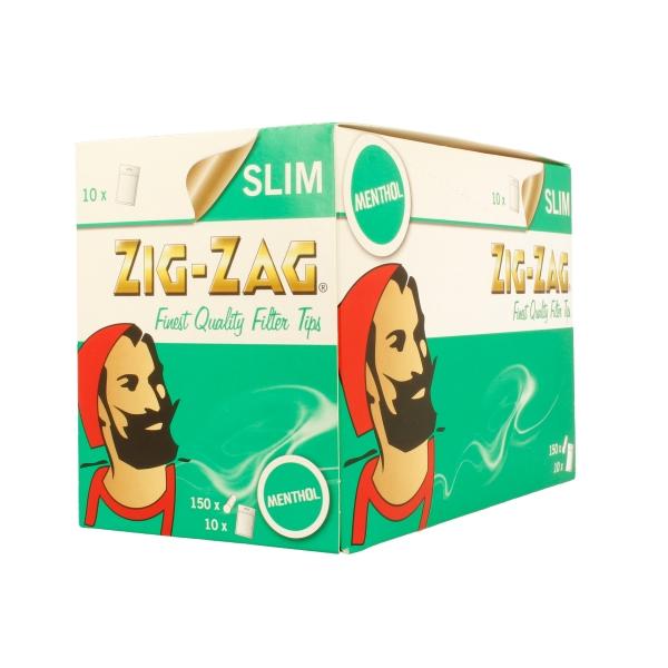 10 x 150 Zig-Zag Menthol Filter Tips - SilverbackCBD