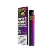 20mg Billiards Q Tricks Shot Disposable Vape Device 600 Puffs - Flavour: Apple Grape Blackcurrant - SilverbackCBD
