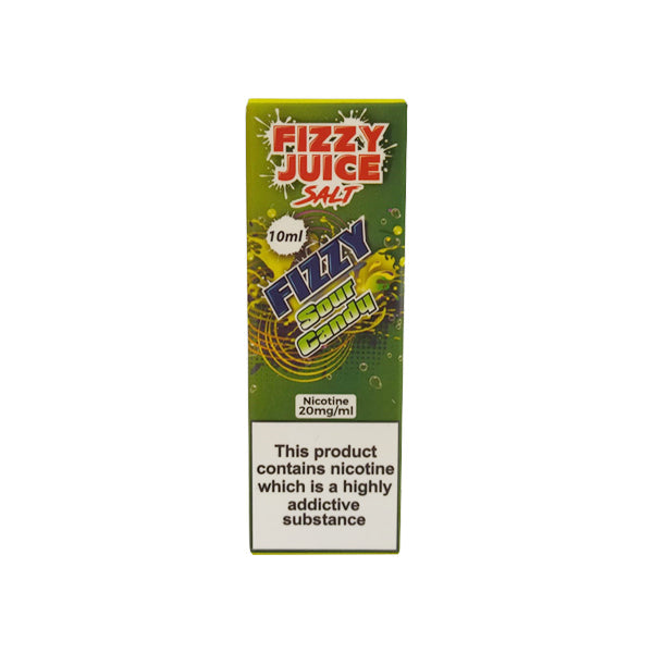 20mg Fizzy Juice 10ml Nic Salts (50VG-50PG) - Flavour: Sour Candy