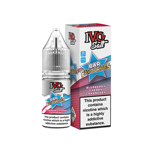 20mg I VG Bar Favourites 10ml Nic Salts (50VG/50PG) - Flavour: Red Apple Ice