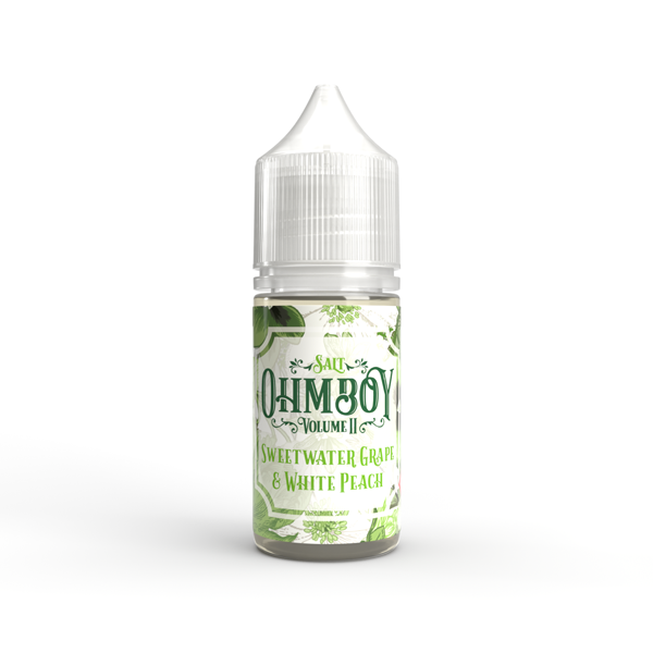 20mg Ohm Boy Volume II 10ml Nic Salt (50VG/50PG) - Flavour: Sweetwater Grape & White Peach
