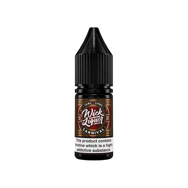 20mg Wick Liquor 10ml Nic Salts (50VG/50PG) - Flavour: Carnival
