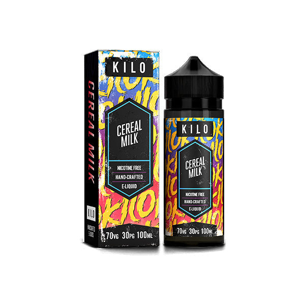 Kilo 100ml Shortfill 0mg (70VG-30PG) - Flavour: Milk & Cookies