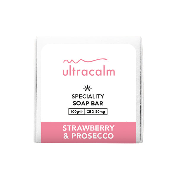 Ultracalm 50mg CBD Soap 100g (BUY 1 GET 1 FREE) - Flavour: Raspberry Gin