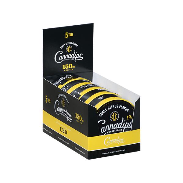 Cannadips 150mg CBD Snus Pouches - Tangy Citrus - SilverbackCBD