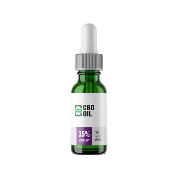 CBD Asylum 35% 3500mg CBD Oil 10ml (BUY 1 GET 2 FREE) - Flavour: Natural - SilverbackCBD