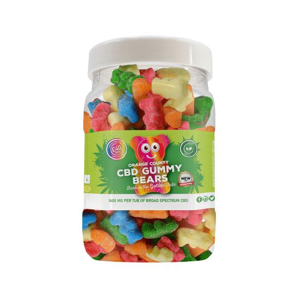 Orange County CBD 1600mg Gummies - Large Pack - Variety: Gummy Cubes - SilverbackCBD