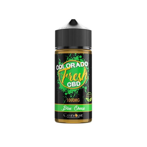 Colorado Fresh 1000mg CBD Vaping Liquid 100ml (50PG-50VG) - Flavour: Lemon Skunk - SilverbackCBD