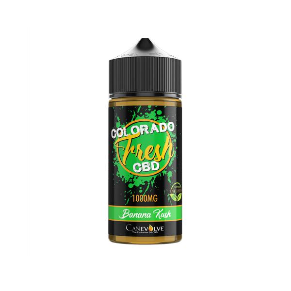 Colorado Fresh 1000mg CBD Vaping Liquid 100ml (50PG-50VG) - Flavour: Lemon Skunk - SilverbackCBD