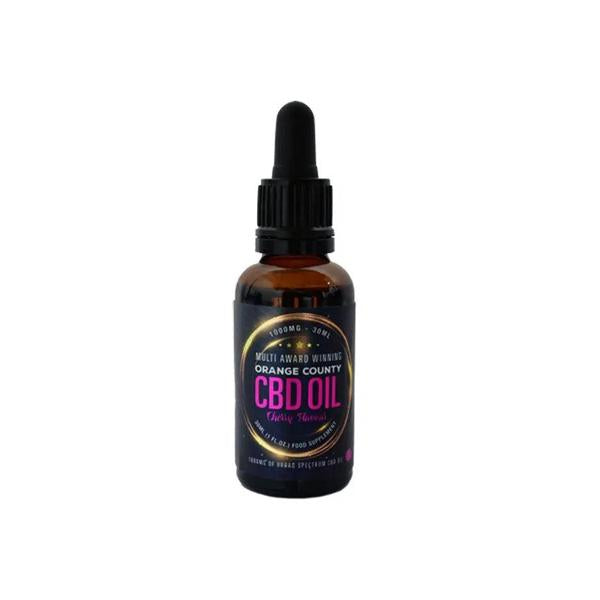 Orange County CBD 1500mg Flavoured Tincture Oil 30ml - Flavour: Mint - SilverbackCBD