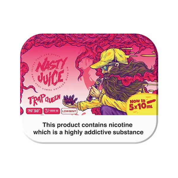 Nasty Multipack 0mg 10ml E-Liquids (70VG-30PG) - Flavour: Trap Queen