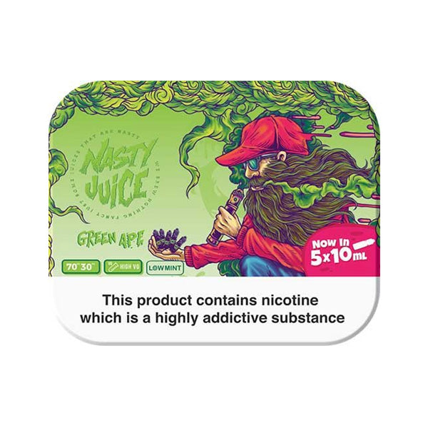 Nasty Multipack 6mg 10ml E-Liquids (70VG-30PG) - Flavour: Green Ape