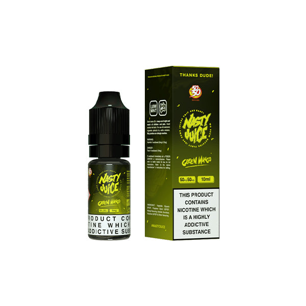 Nasty 50-50 12mg 10ml E-Liquids (50VG-50PG) - Flavour: Green Ape