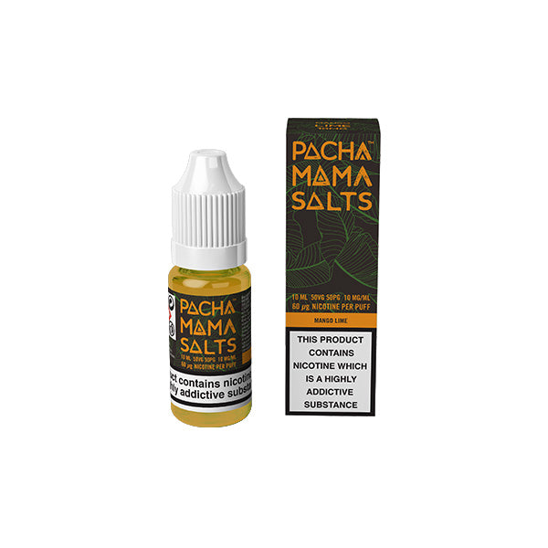 20mg Pacha Mama By Charlie's Chalk Dust Salts 10ml Nic Salt (50VG-50PG) - Flavour: Icy Mango